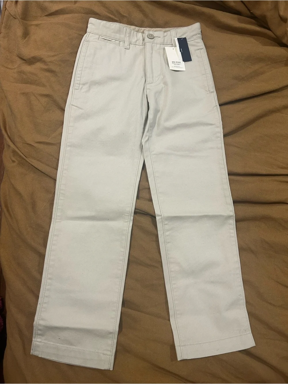 NEW! Boys Gap Kids Khaki Uniform Pants Size 8 Slim